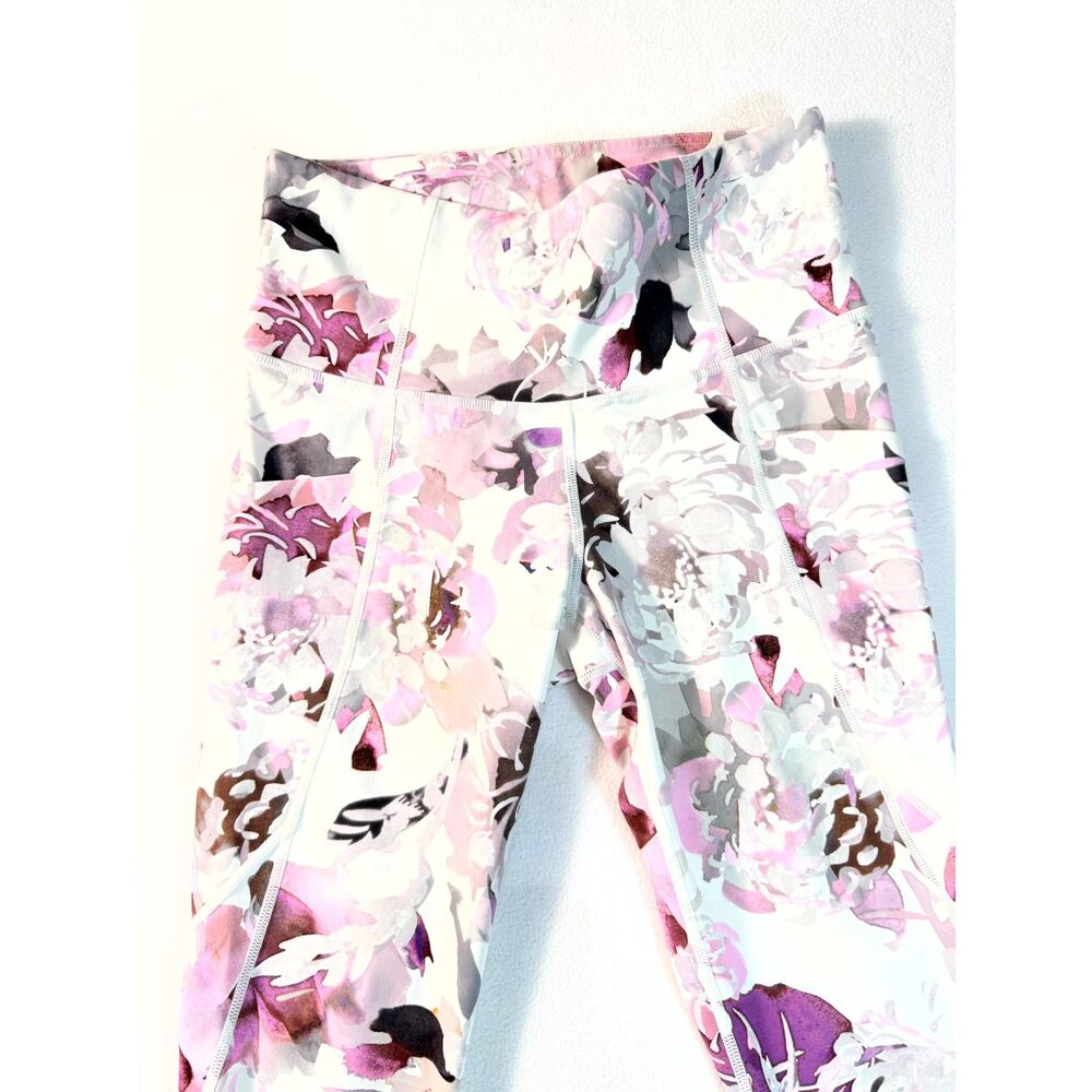 Athleta Women’s XS Floral High Rise Pocket Full Length Workout Leggings - Picture 16 of 16